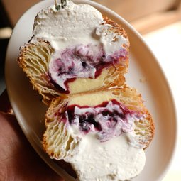 Blueberry Compote & Yoghurt Cream Morning Bun