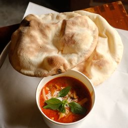 Red Curry Beef Cheek with Flatbreads