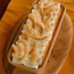 Coconut Cake with Mangoes, Whipped Mascarpone & Toasted Coconut