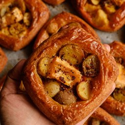 Roasted Baby Potatoes & Camembert Danish