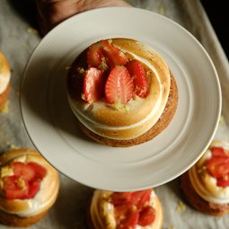 Strawberries & Lemon Curd Danish