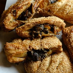 Sauteed Mushroom & Cheese Puff Turnover