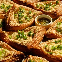 Prawn Toast Sesame Danish