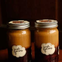 Cashew Butter with Blueberry Jam