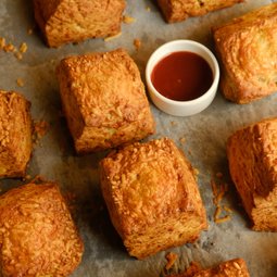 Cheese Biscuit with Chilli Jam