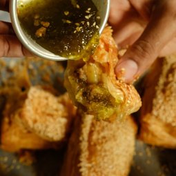 Jalapeno Beef Sausage & Roasted Potato Puff Turnover