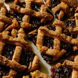 Cherry Crostata with Custard