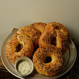 Sourdough Dukkah Dusted Bagels