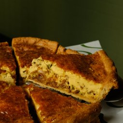 Jalapeno Beef Sausage & Roasted Potato Quiche
