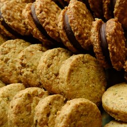 Chocolate Oat Cookie & Anchovy Curry Leaf Cereal Cookie