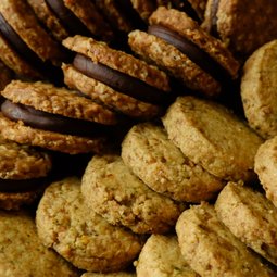 Chocolate Oat Cookie & Anchovy Curry Leaf Cereal Cookie