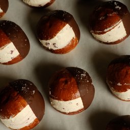 Maritozzi - Chocolate Glazed Buns